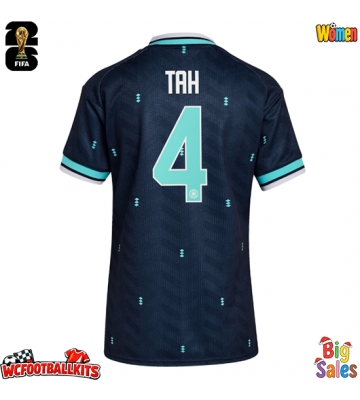 Germany Jonathan Tah #4 Replica Away Stadium Shirt for Women World Cup 2026 Short Sleeve